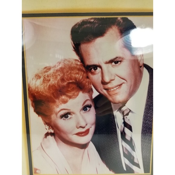 Picture Celebrity Print of Lucy and Ricky Ricardo with engraved I love Lucy Plac - Picture 4 of 9